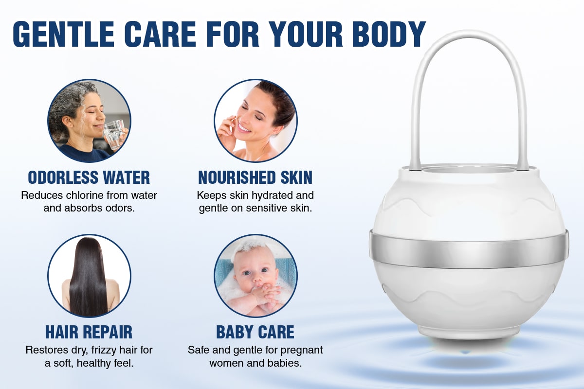 Bath Ball Filter, Bath Ball Water Filter, Bathtub Water Filter, Bath Ball Bathtub Water Filter for Tub Faucet - BPA Free - White Ball Filter