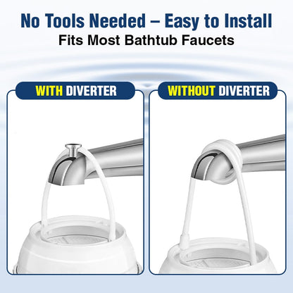 Bath Ball Filter, Bath Ball Water Filter, Bathtub Water Filter, Bath Ball Bathtub Water Filter for Tub Faucet - BPA Free - White Ball Filter